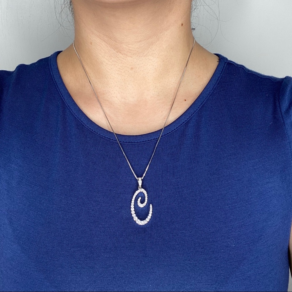 Letter C Initial Necklace